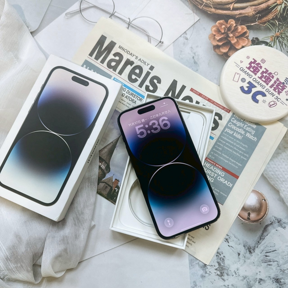 二手-iPhone14Pro 256G 黑色*49946(店家保固365天)