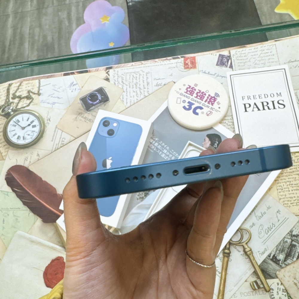 二手 iPhone 13 256G 藍色*56471 (店家保固365天)