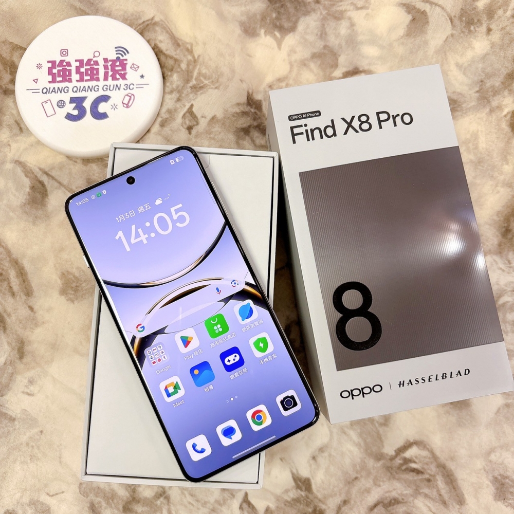 二手 OPPO Find X8 Pro 16+512G 白色*26710(原廠保固內)
