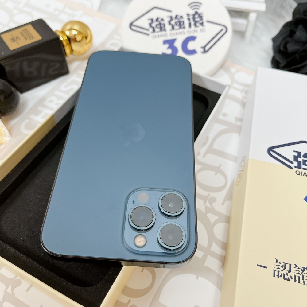 佳里-二手 iPhone12 PRO MAX 128G 藍色 #59324(店家保固90天)