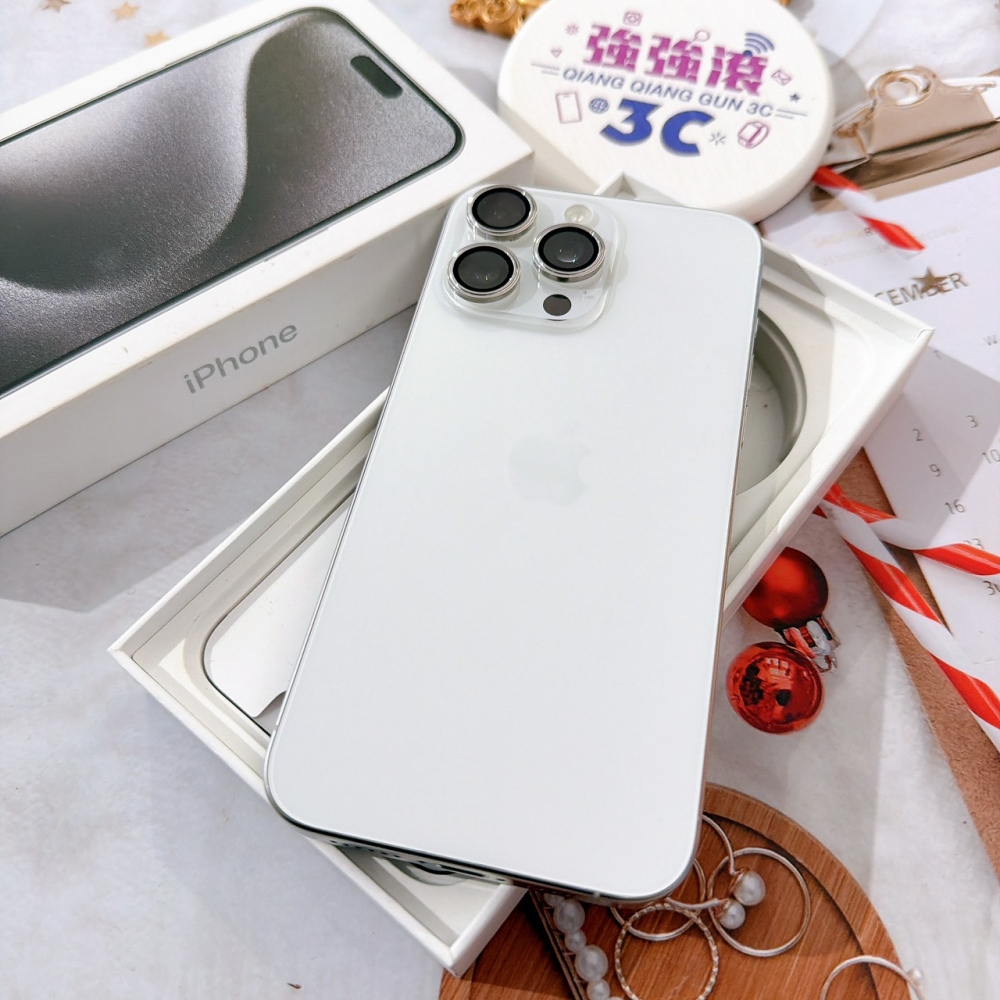 善化-二手 iPhone15 Pro MAX 256G 白色#67759(店保365天)