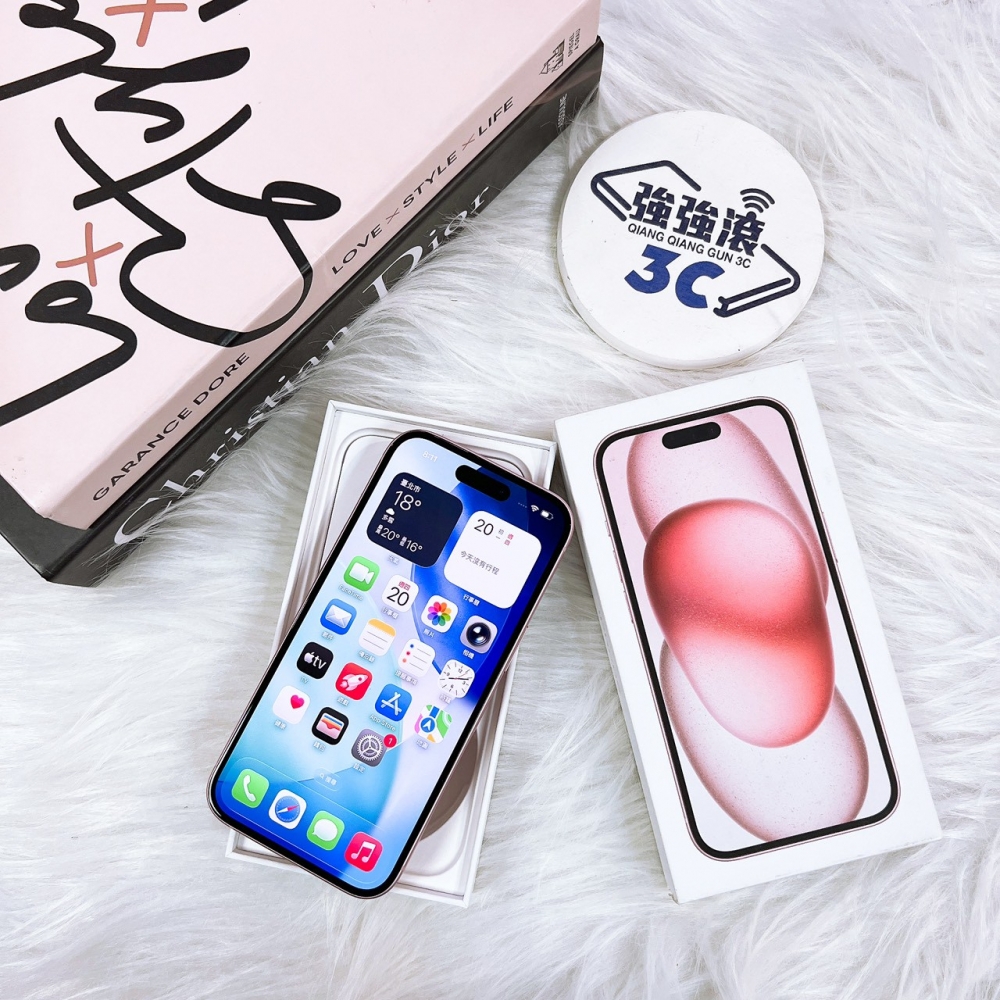 二手 iPhone15 128G 粉色 #35025（店家保固365天）