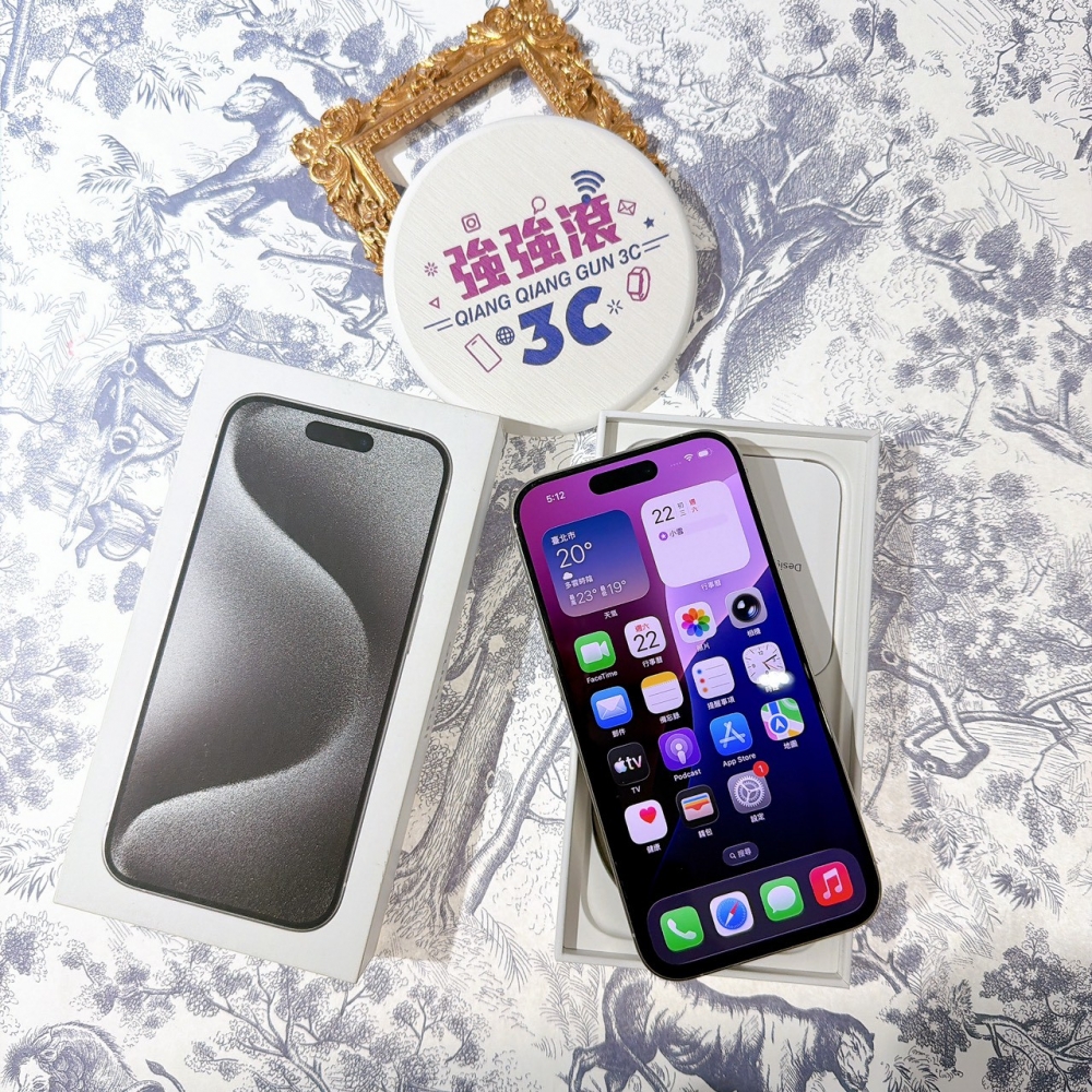善化-二手iPhone15 Pro 128G 白色 #98630(店保365天)
