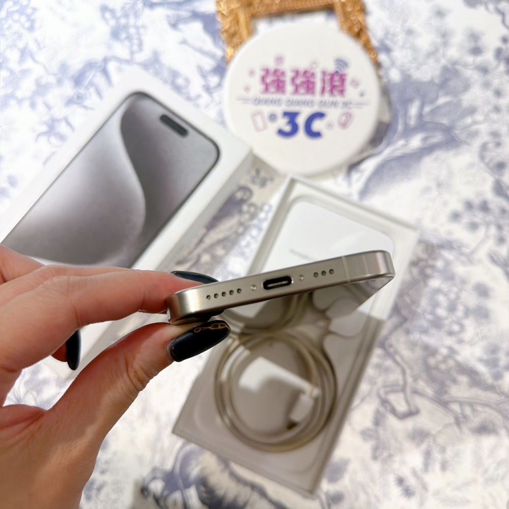 善化-二手iPhone15 Pro 128G 白色 #98630(店保365天)