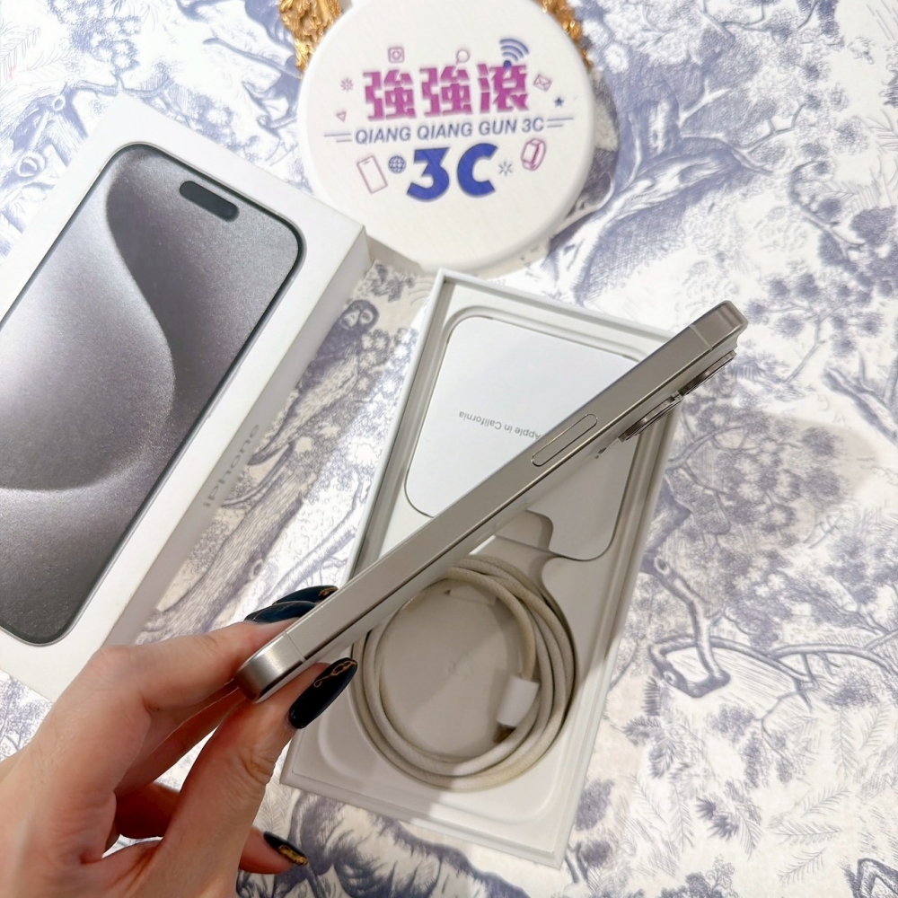 善化-二手iPhone15 Pro 128G 白色 #98630(店保365天)