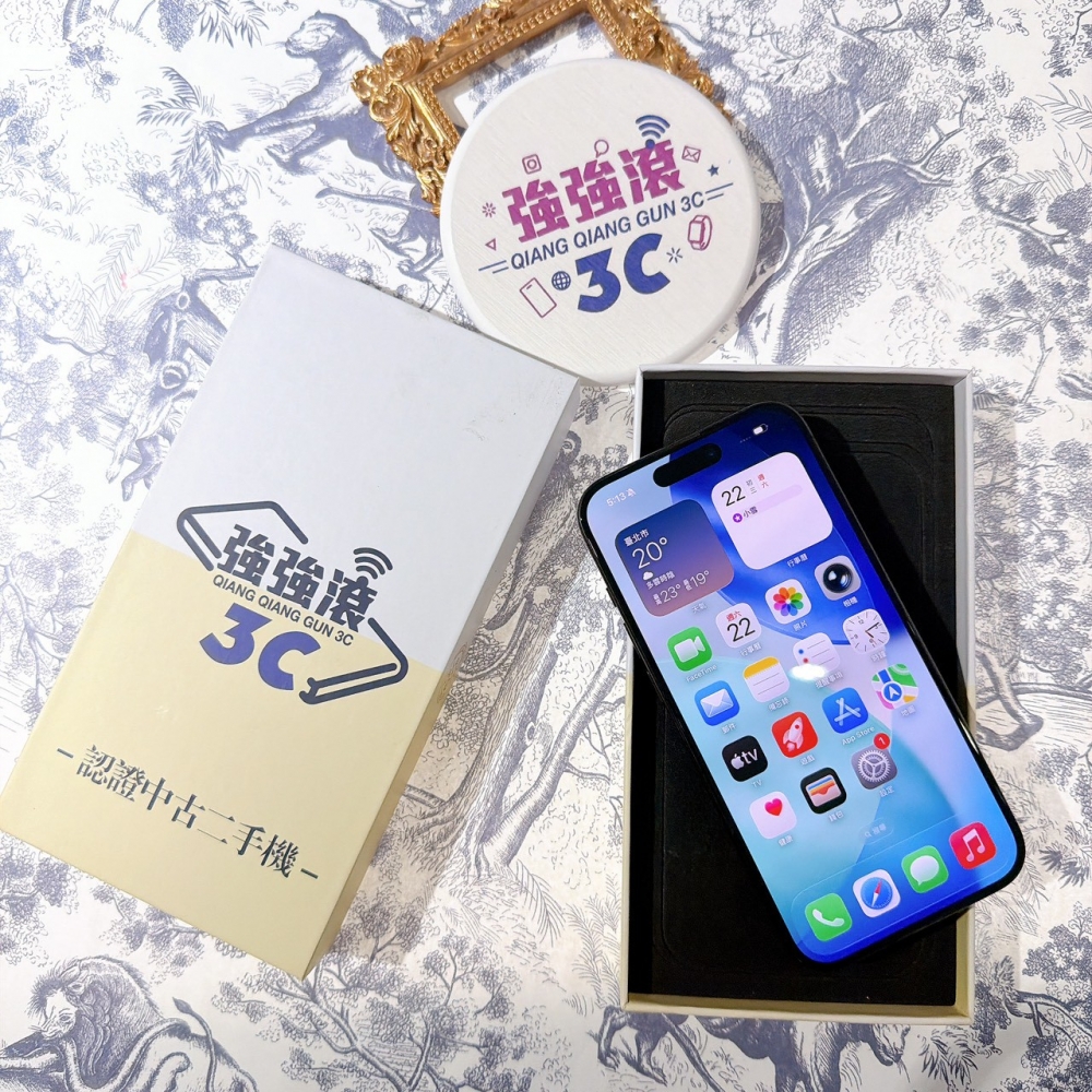善化-二手 iPhone15 Pro 256G 黑色#92289（店保365天）