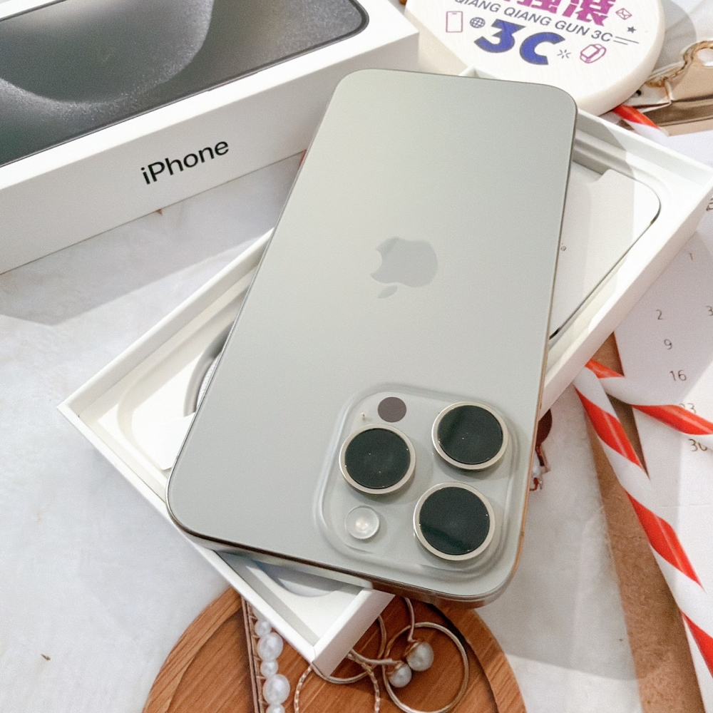 善化-二手 iPhone15 Pro Max 512G 原色 #90375(店家保固365天)
