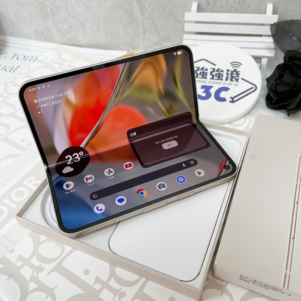 佳里-二手 GOOGLE PIXEL 9 PRO FOLD 16/256G 白色  #22262 （店家保固90天）