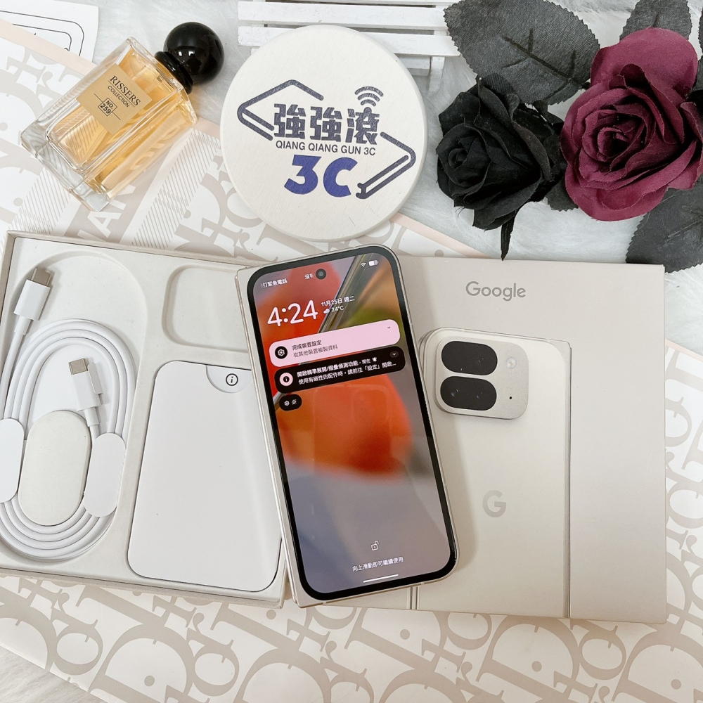 佳里-二手 GOOGLE PIXEL 9 PRO FOLD 16/256G 白色  #22262 （店家保固90天）