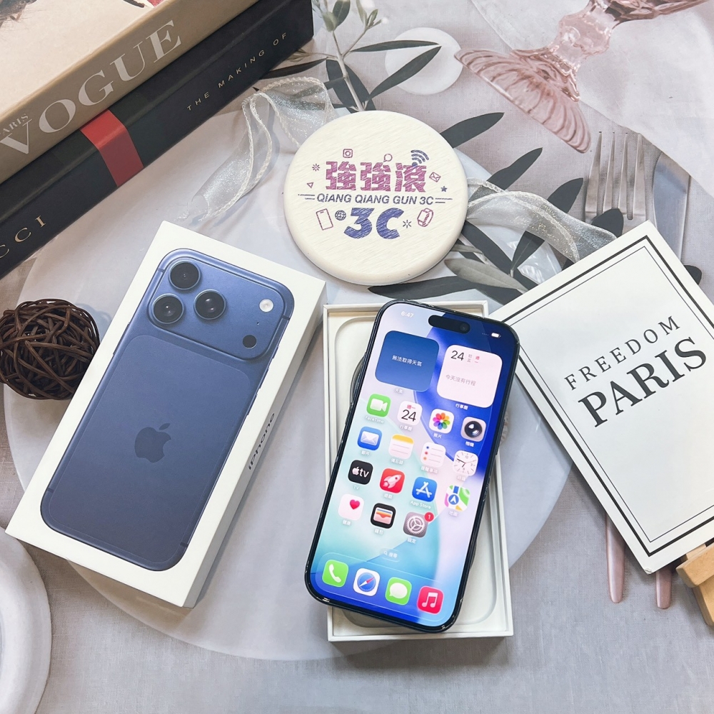 二手 iPhone17Pro 256G藍#65419（原廠保內）