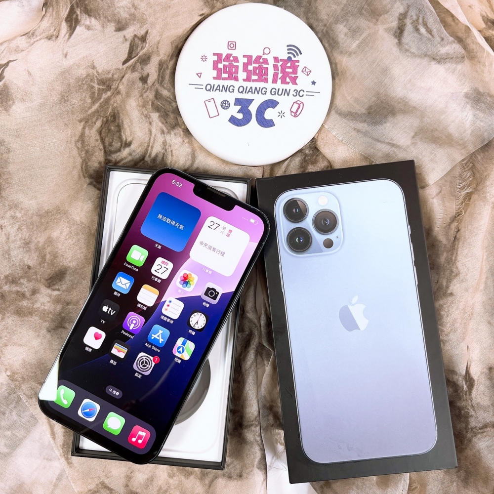二手-iPhone13ProMax256G 藍色*95716 (店家保固365天)