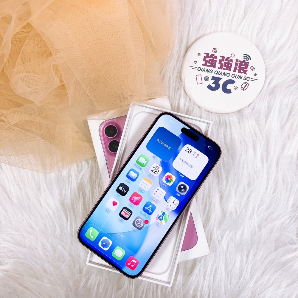 二手-iPhone16Plus 256G 粉色*06679（店家保固365天）