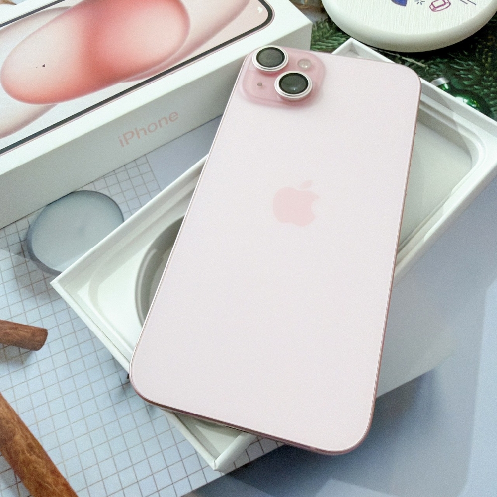 善化-二手 iPhone15 PLUS 256G 粉色#38051（店保365天）