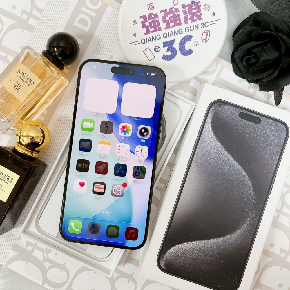 佳里-二手 iPhone15 PRO MAX 256G 黑色 #55175(店家保固365天)