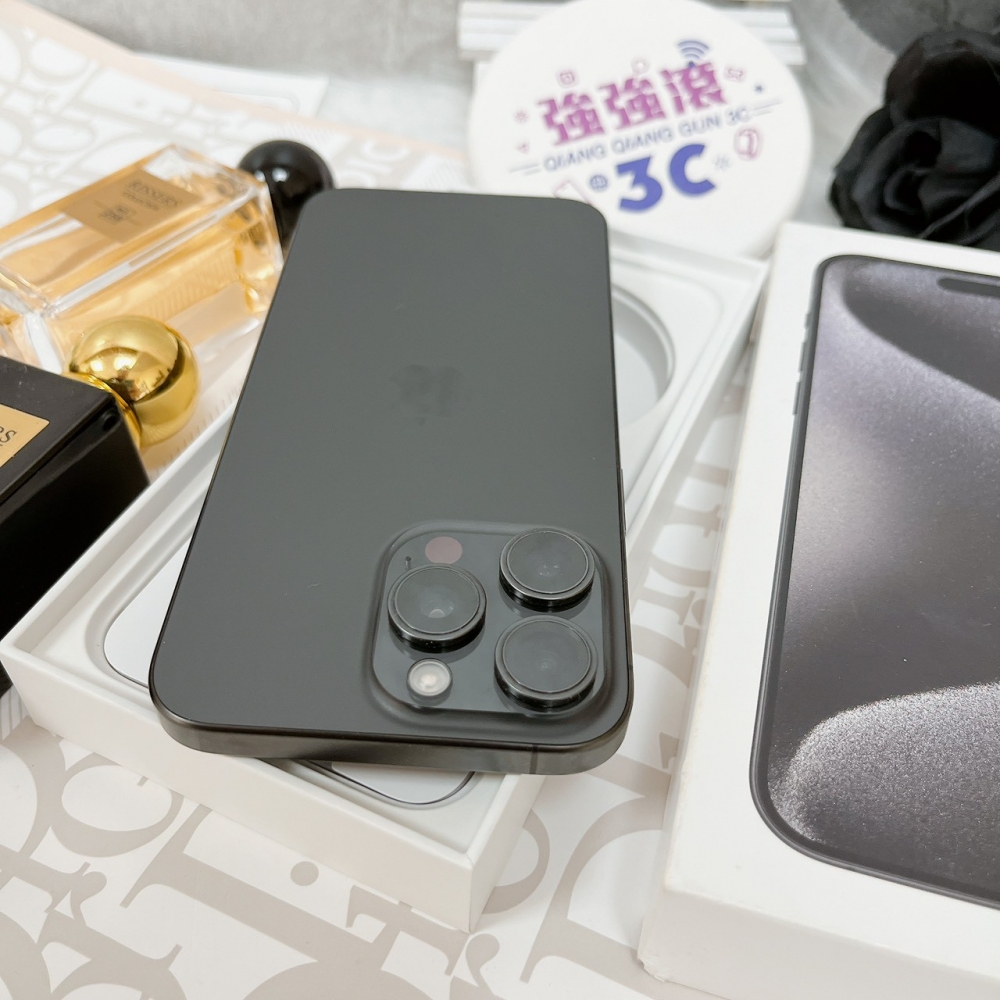 佳里-二手 iPhone15 PRO MAX 256G 黑色 #55175(店家保固365天)