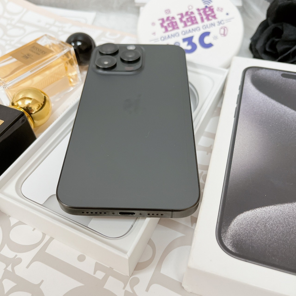 佳里-二手 iPhone15 PRO MAX 256G 黑色 #55175(店家保固365天)