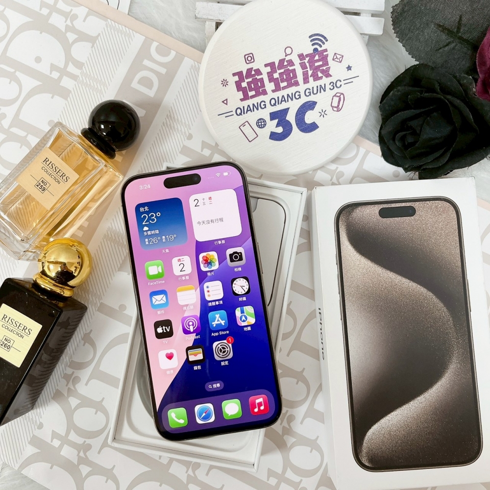 佳里-二手 iPhone15 PRO 256G 原色 #12716(店家保固365天)