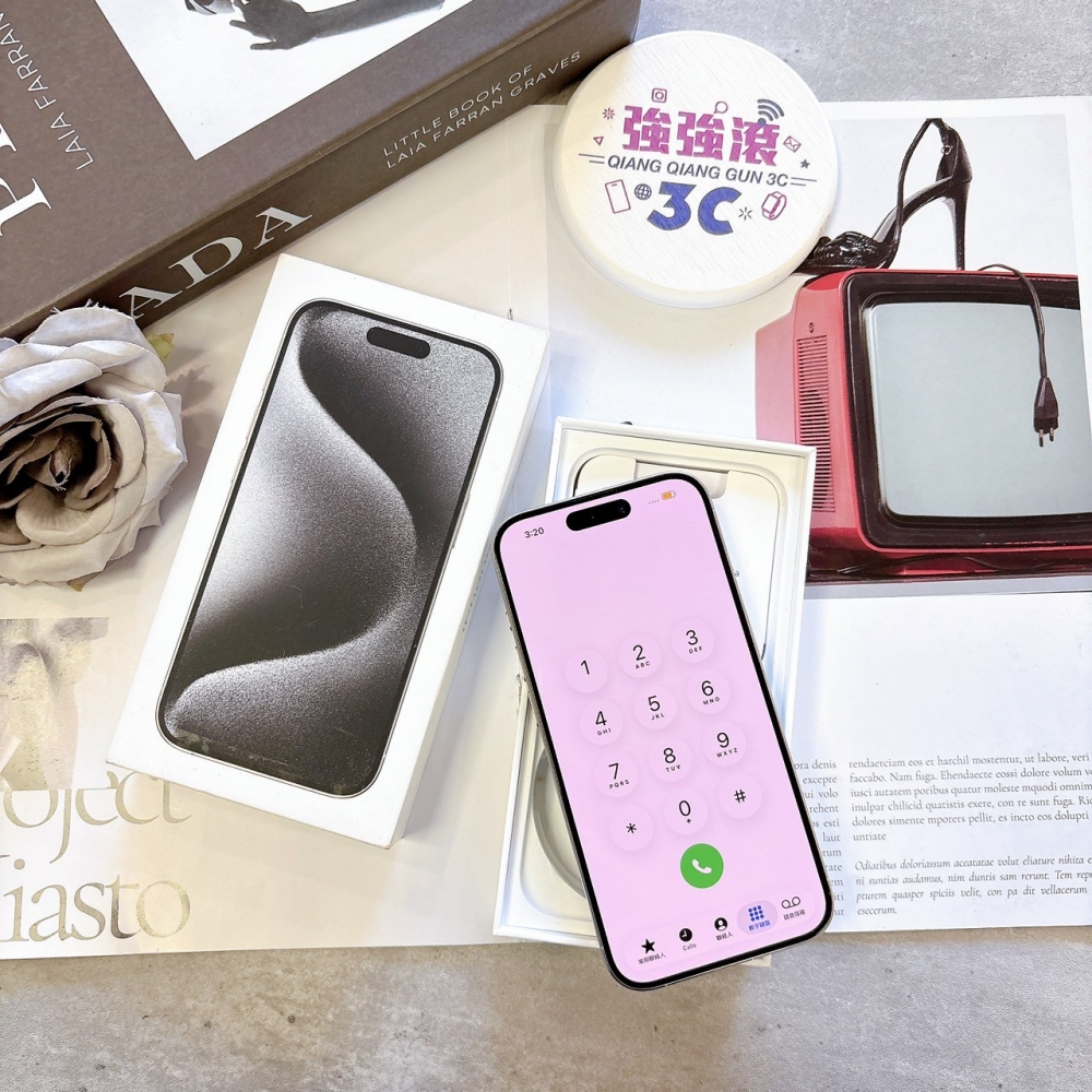二手 iPhone15Pro 256G 白色*93866(店家保固365天)