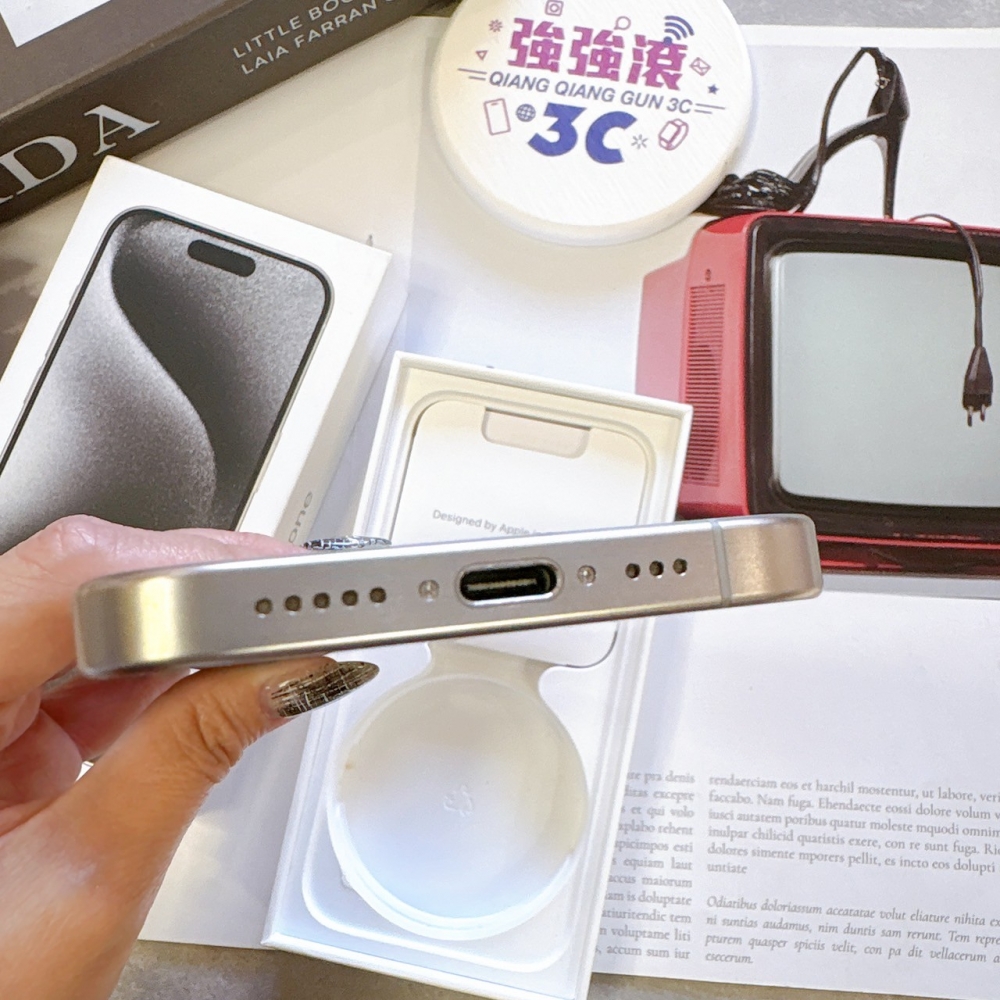 二手 iPhone15Pro 256G 白色*93866(店家保固365天)