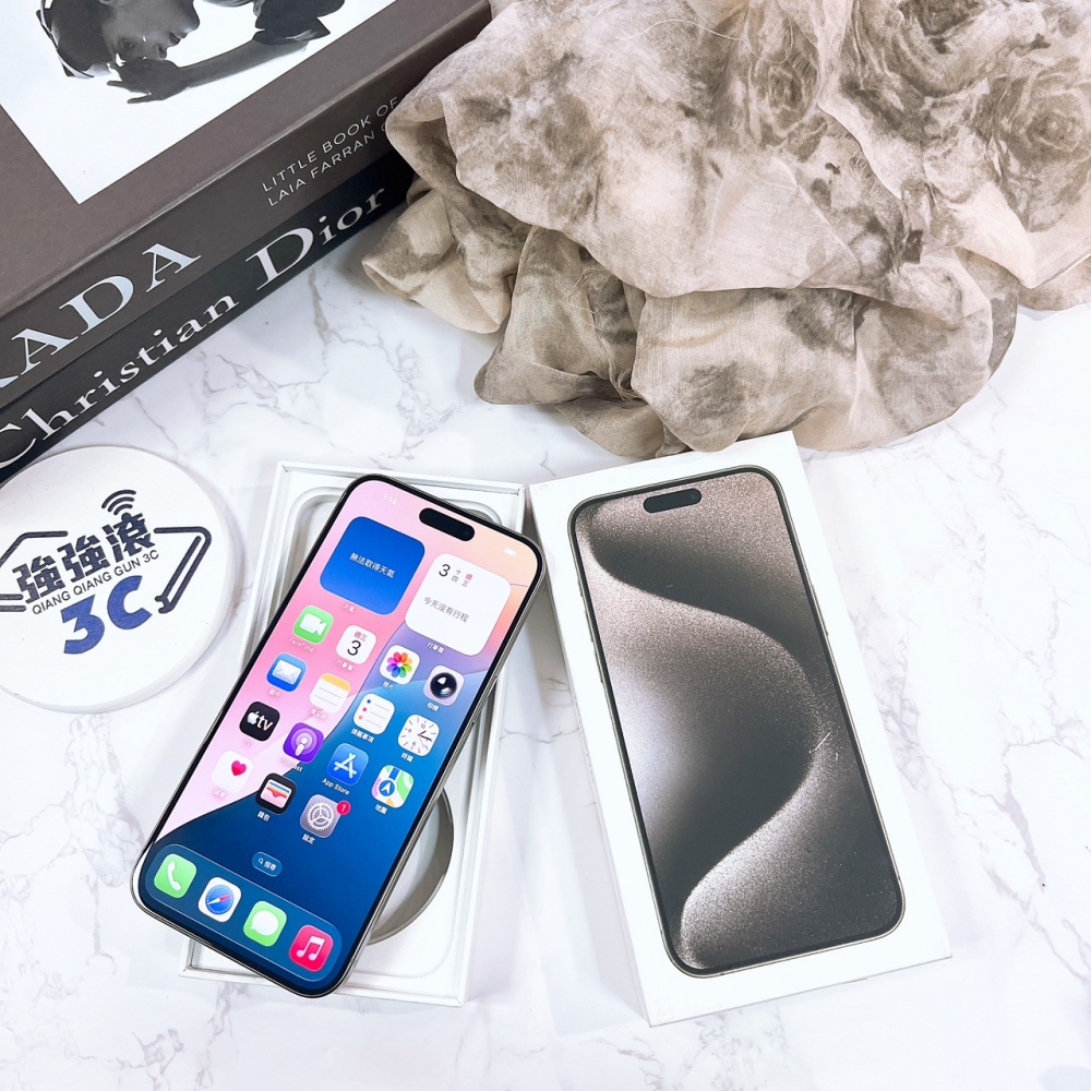 二手 iPhone15 Pro Max 256G 原色#13440(店保365天)