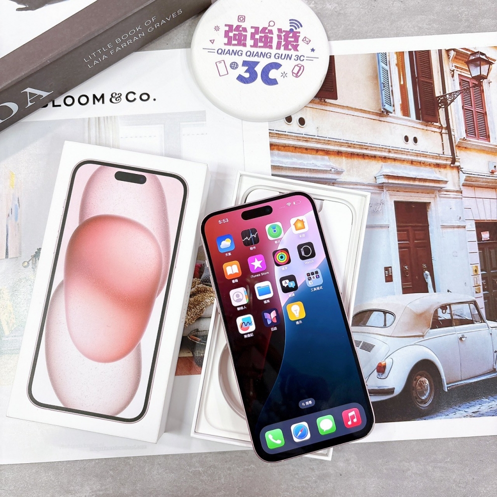 二手 iPhone 15Plus 512G 粉色 *79432（店保365天）