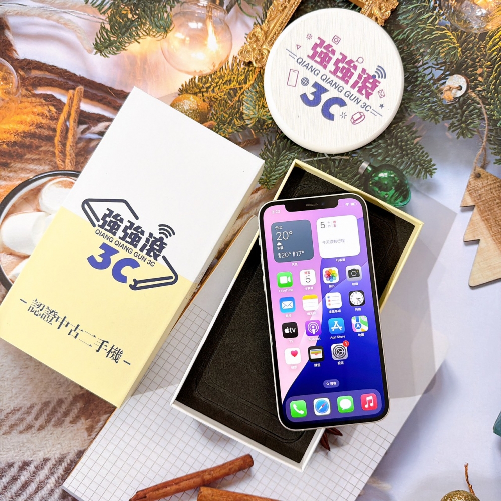 善化-二手 iPhone12 128G 白色#67993（店保90天）