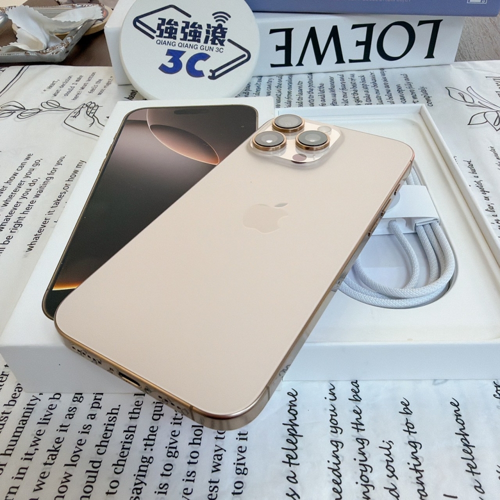 鹽行-二手 iPhone 16 Pro Max 512G 金色*30014(店保365天)