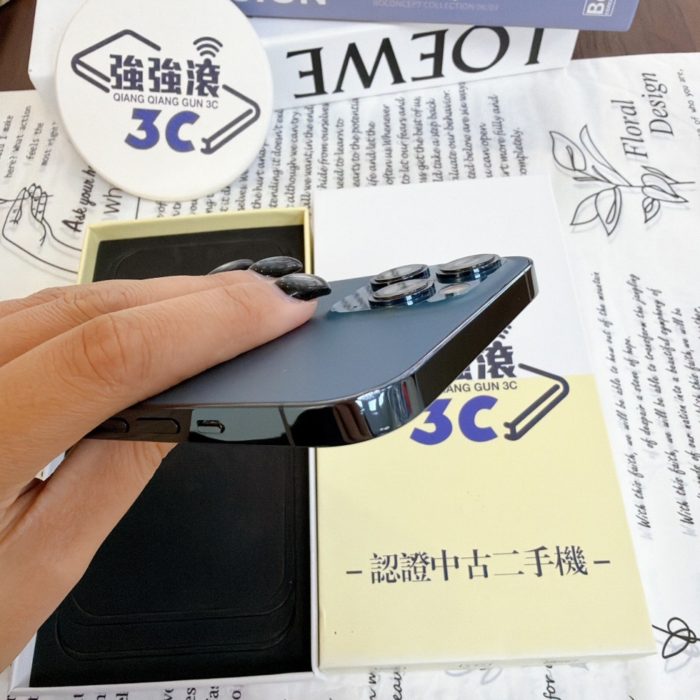 鹽行-二手 iPhone 12 Pro Max 256G 藍色*74111（店保90天）