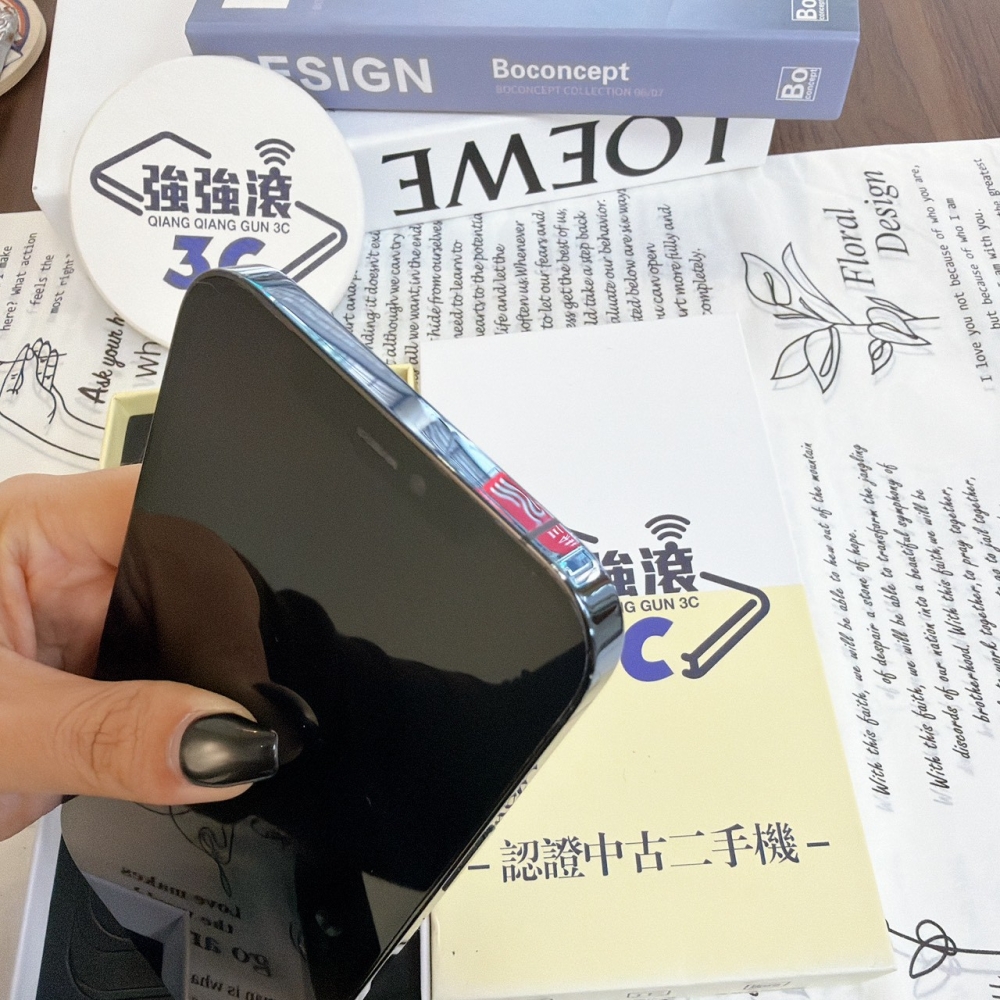 鹽行-二手 iPhone 12 Pro Max 256G 藍色*74111（店保90天）