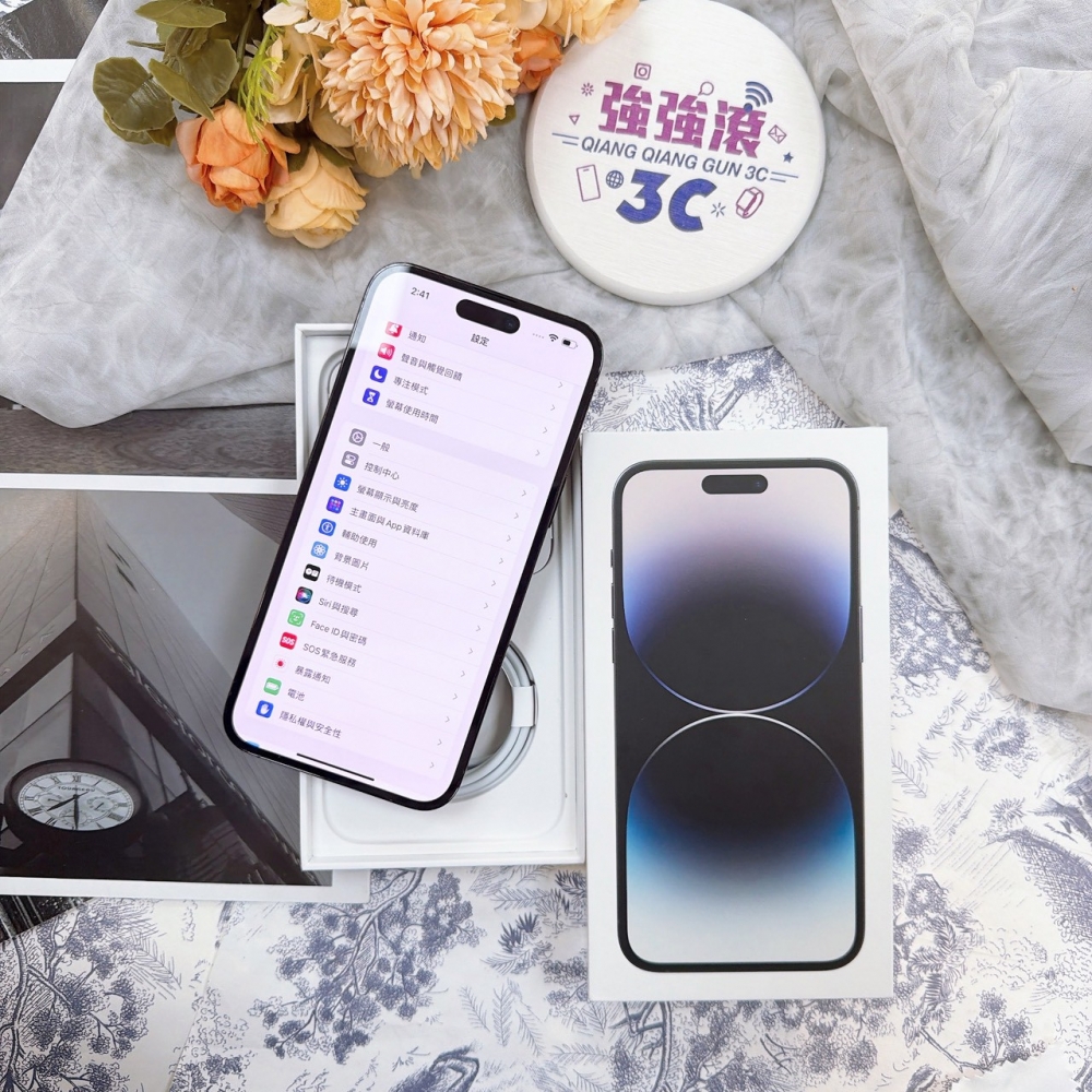 歸仁-二手iPhone14 Pro Max 128G 黑色＃64959（店家365天）
