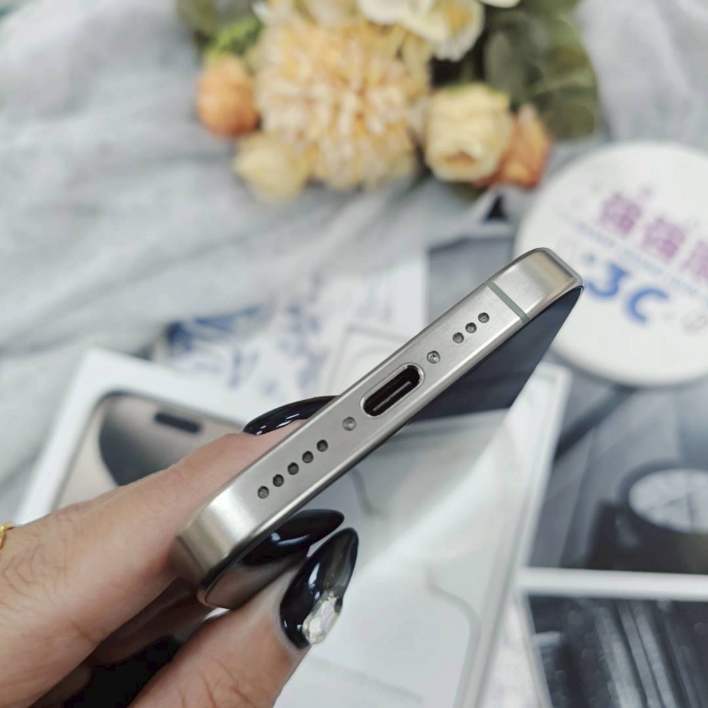 歸仁-二手iPhone15 Pro 256G 原鈦色＃33041（店家365天）