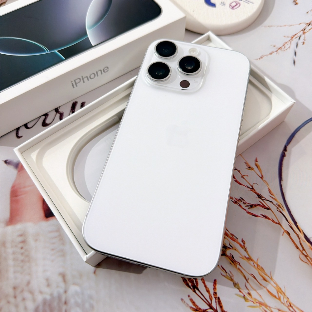 善化-二手 iPhone16 Pro 256G 白色#12137(店保365天)