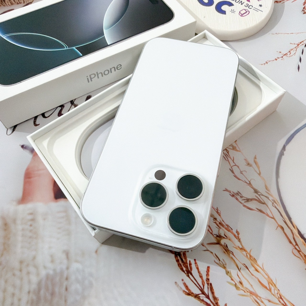 善化-二手 iPhone16 Pro 256G 白色#12137(店保365天)