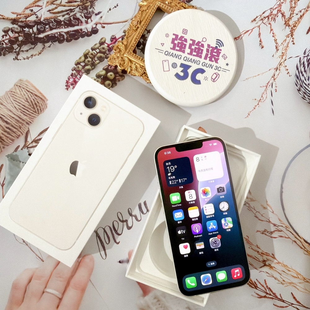 善化-二手 iPhone13 256G 白色*42135(店保365天)