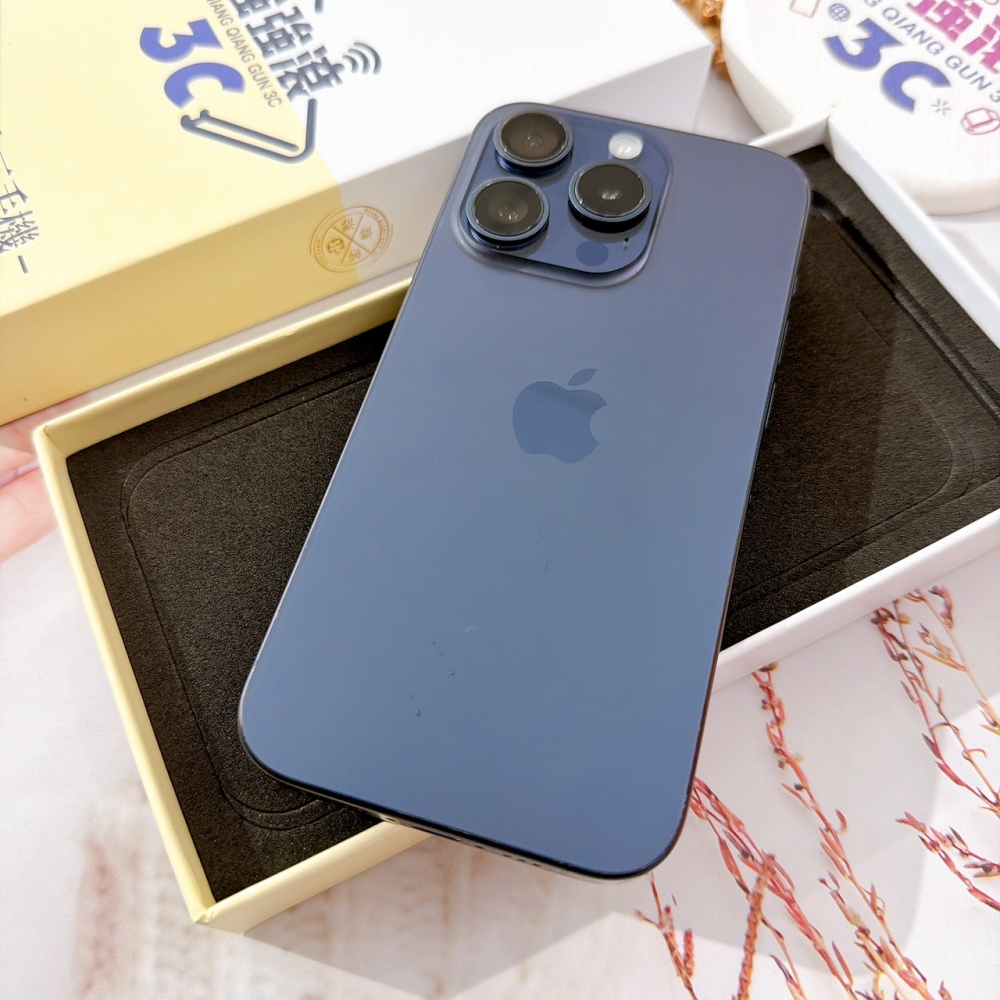 善化-二手 iPhone15 Pro 512G 藍色#28125(店保365天)