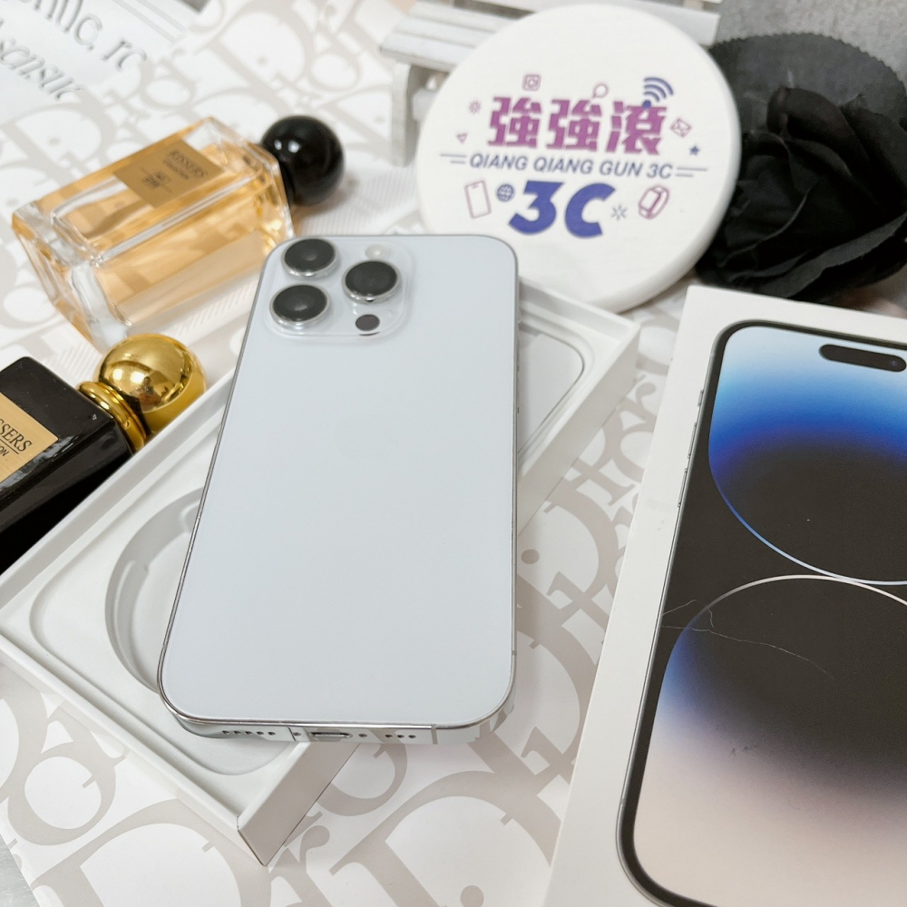 佳里-二手 iPhone14 PRO 256G 銀色 #15456(店家保固365天)