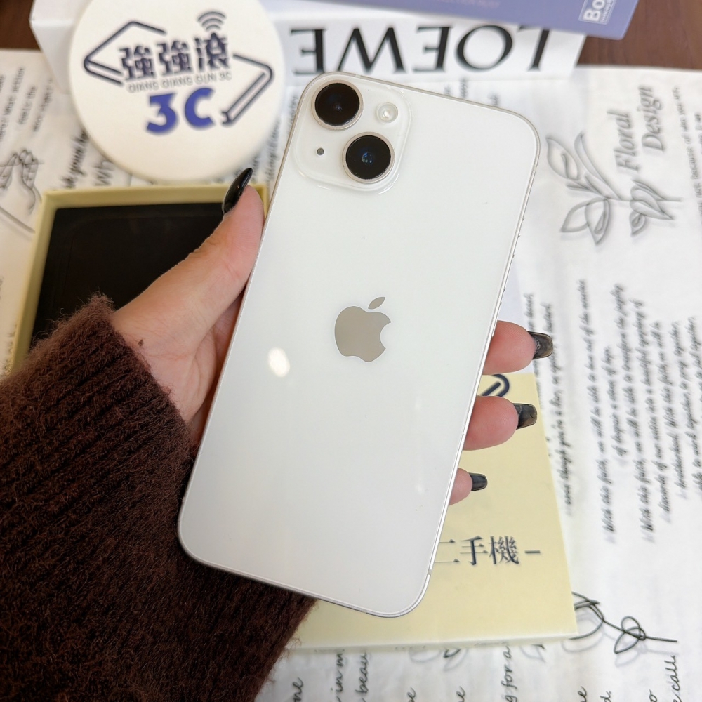 鹽行-二手 iPhone14 128G 白色#13546(店家保固365天)