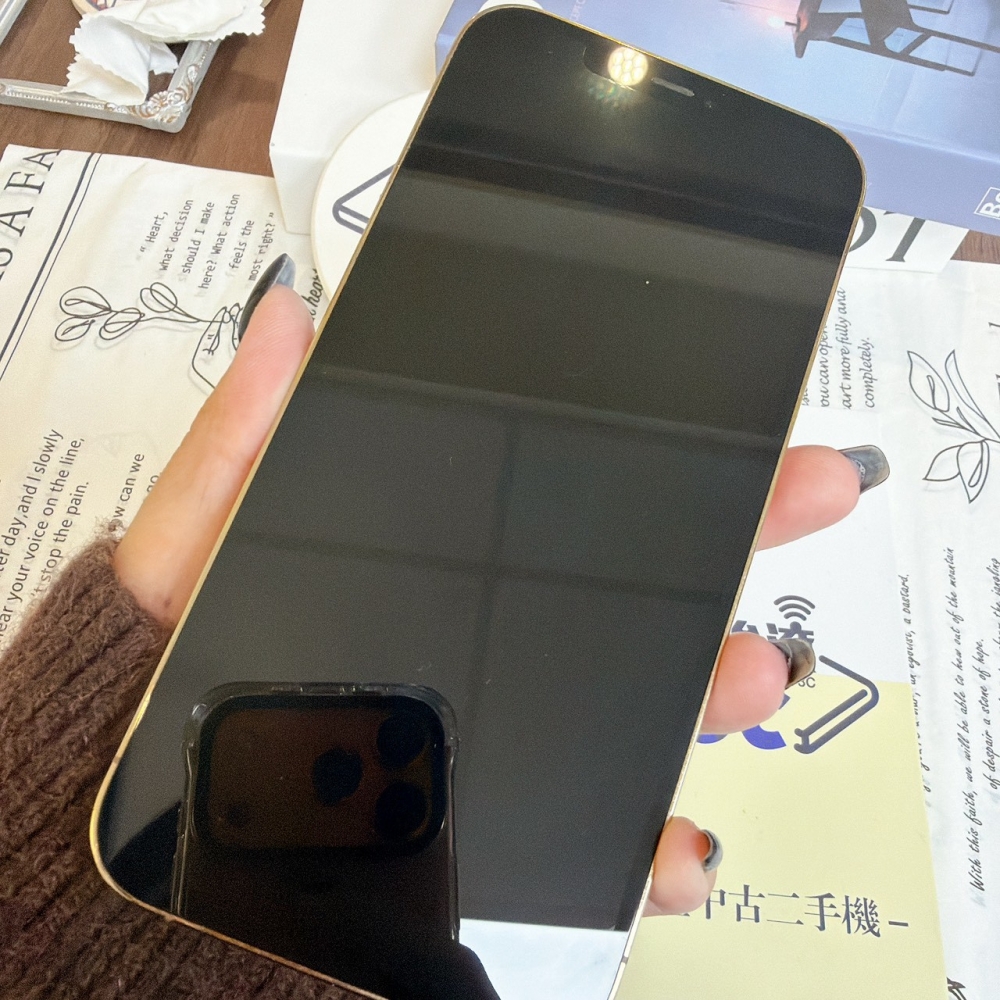 鹽行-二手 iPhone12 Pro Max 128G 金色#99276(店家保固90天)