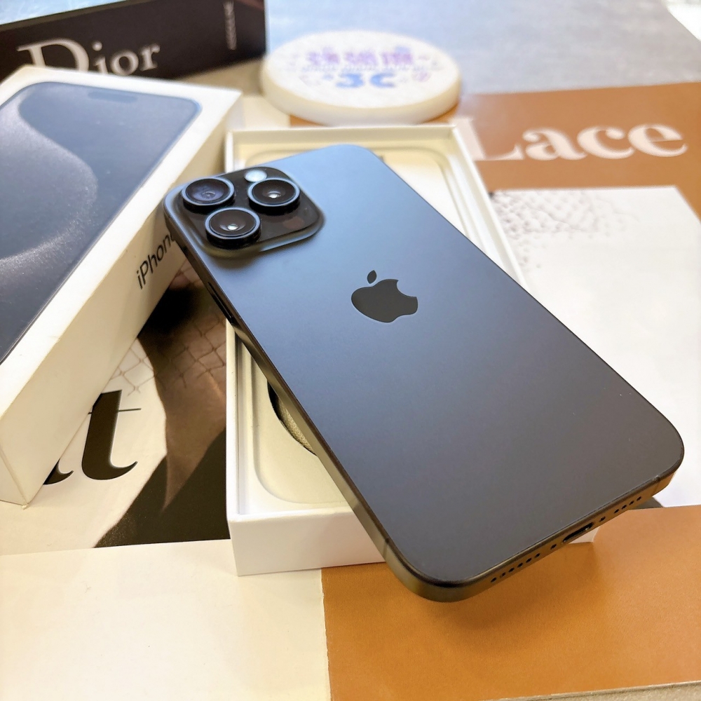 二手 iPhone15 Pro Max 512G 黑色#72566(店保365天)