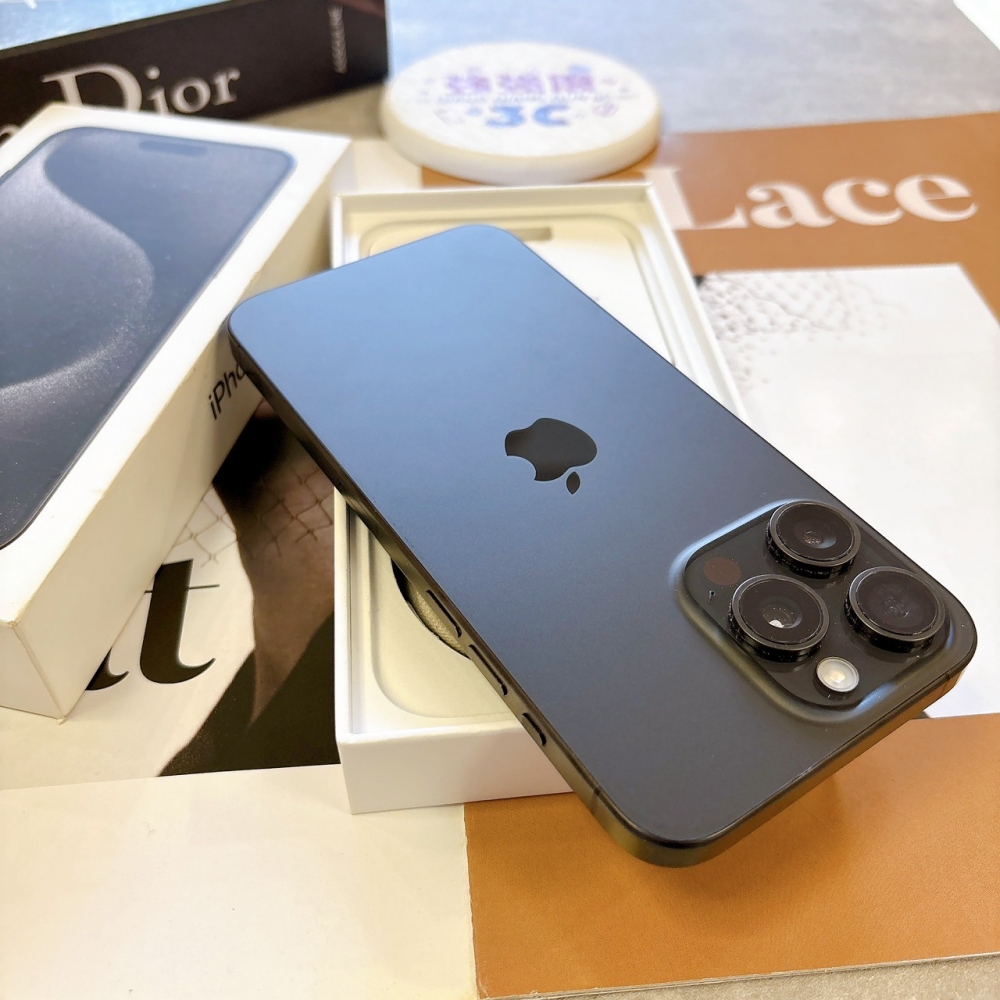 二手 iPhone15 Pro Max 512G 黑色#72566(店保365天)