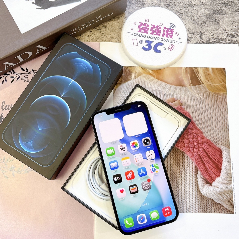 二手-iPhone12ProMax 256G 藍色*33484(店家保固90天)