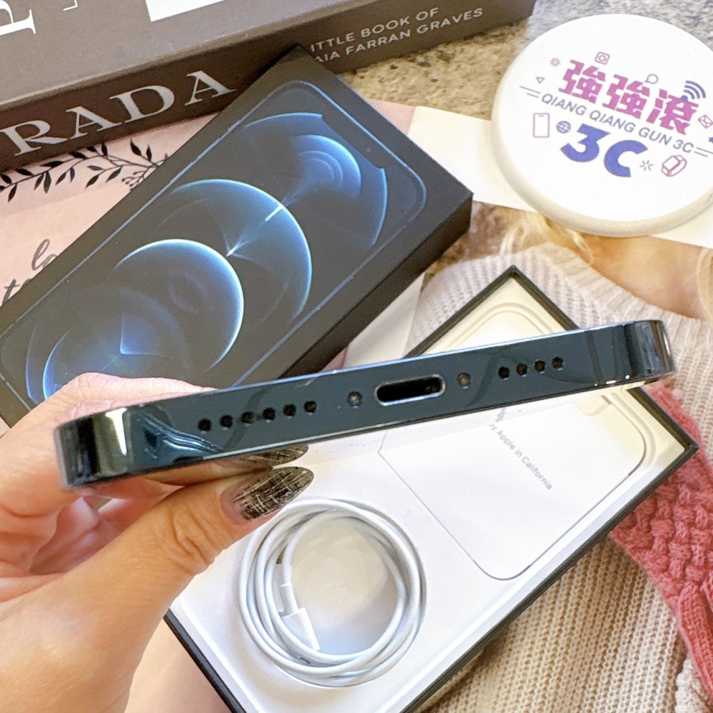 二手-iPhone12ProMax 256G 藍色*33484(店家保固90天)