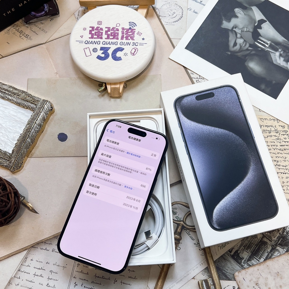 二手-iPhone15Pro 256G 藍色*91456(店家保固365天)