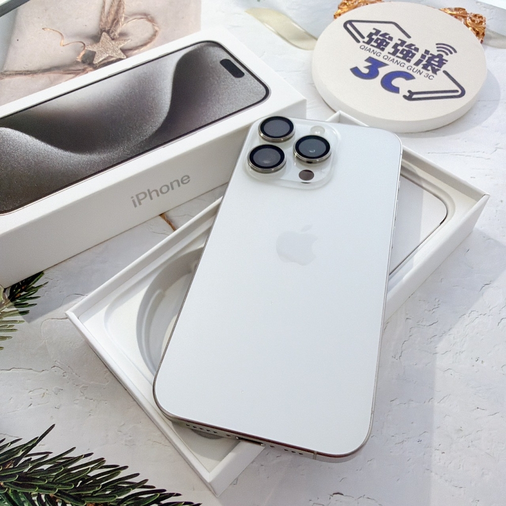 善化-二手 iPhone15 Pro 128G 白色#19820(店家保固365天)
