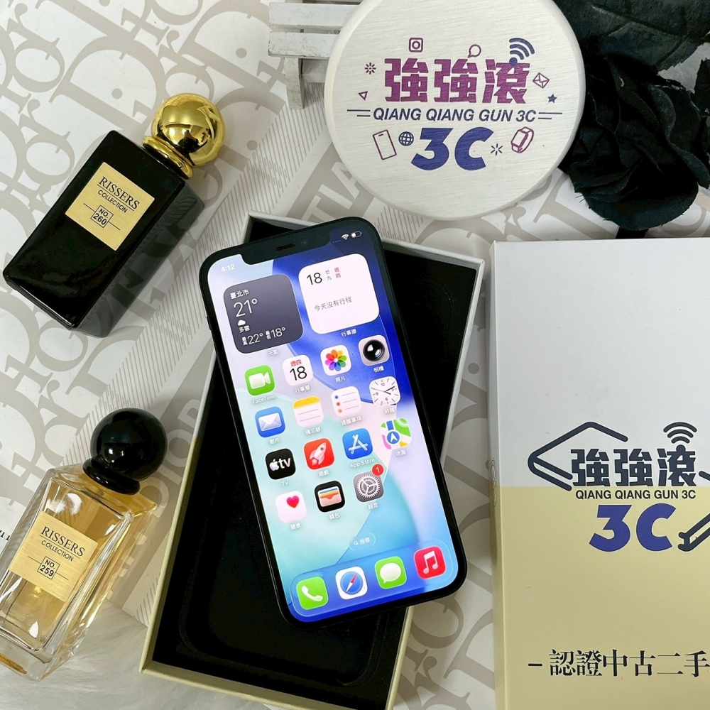 佳里-二手 iPhone12 64G 黑色 #46305(店家保固90天)