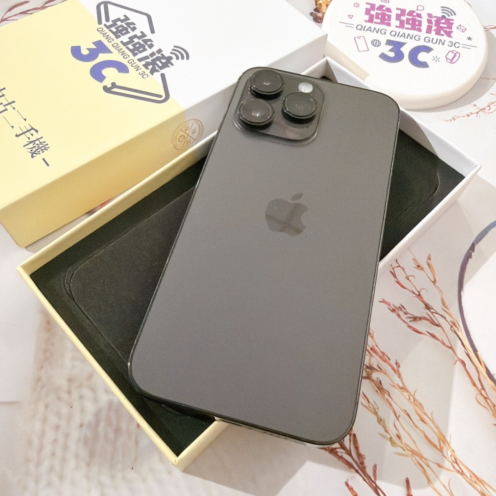 善化-二手 iPhone14 Pro Max 256G 黑色#59419(店家保固365天)