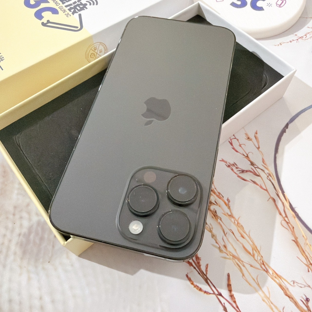 善化-二手 iPhone14 Pro Max 256G 黑色#59419(店家保固365天)