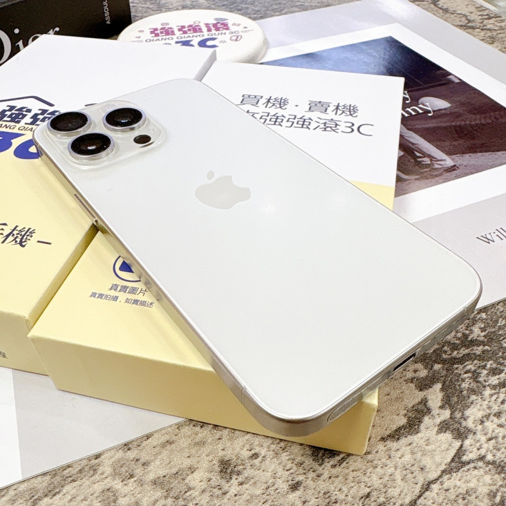二手 iPhone 15 Pro Max 256G 白鈦色*50518(原廠保內)