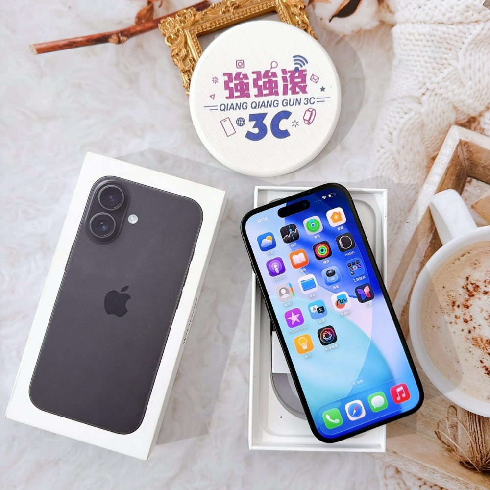 善化-二手 iPhone16 256G 黑色#66871(原廠保固)