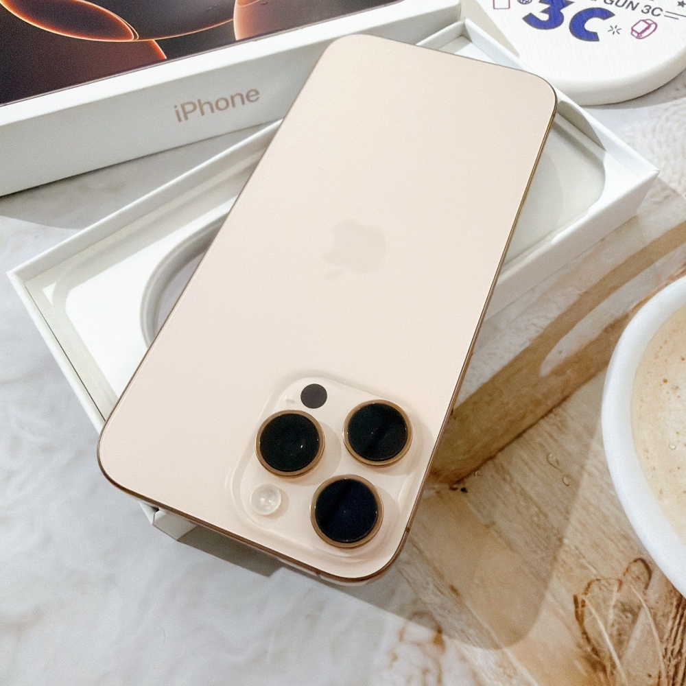 善化-二手 iPhone16 PRO MAX 256G 金色#67172(原廠保固)
